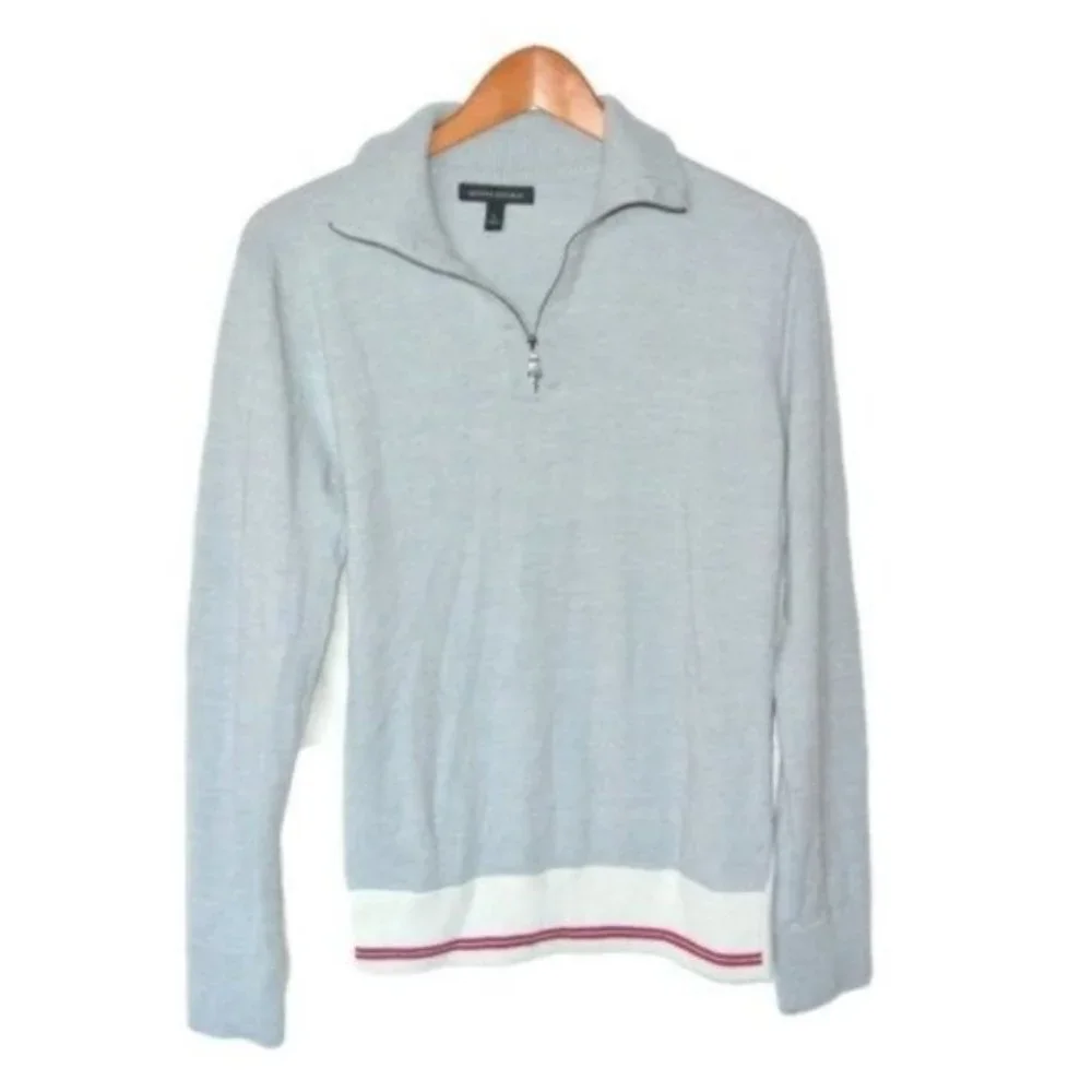 Banana Republic 1/4 zip Sweater Merino Wool Blend size L‎ Large